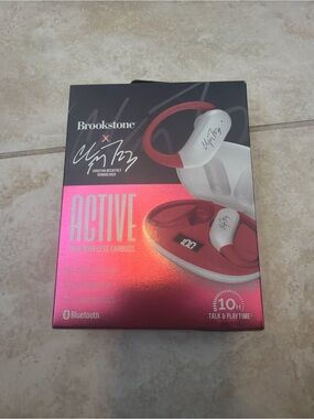 Brookstone x Christian McCaffrey Active True Wireless Earbuds: